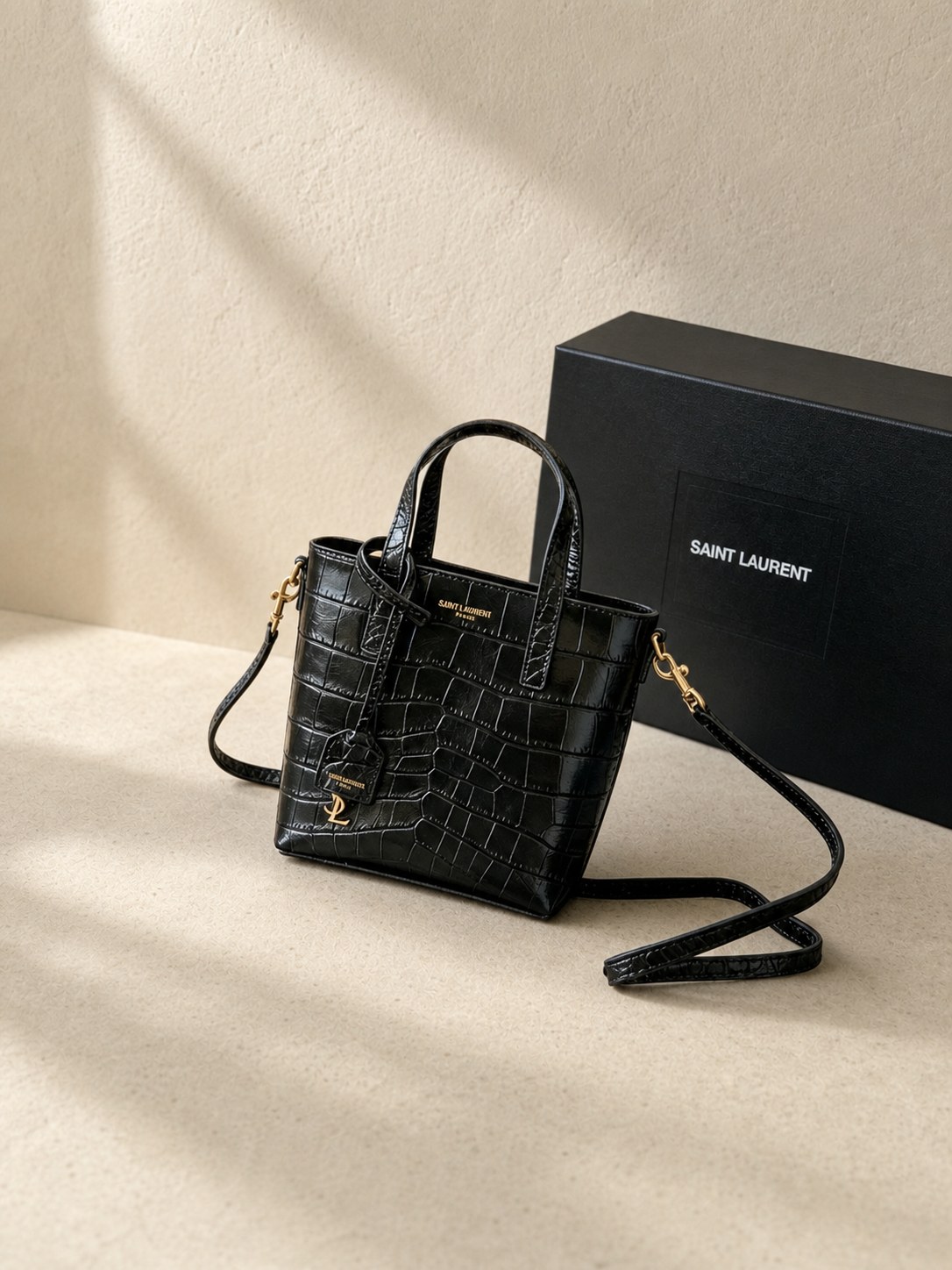 Ysl Mini Shopping Tote In Black | New / Unused